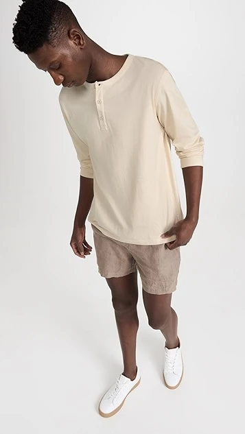 Onia Cotton Modal Henley 6 Onia Cotton Modal Henley - Image 4