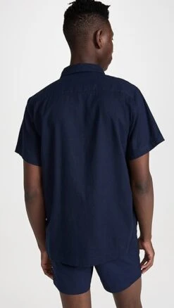 Onia Stretch Linen Short Sleeve Shirt -Shopbop oniaa3053513987 1672765591223 2 0. UX357 QL90