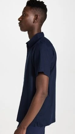 Onia Stretch Linen Short Sleeve Shirt -Shopbop oniaa3053513987 1672765591354 2 0. UX357 QL90