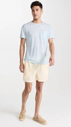 Onia Short Sleeve Linen Pocket T-Shirt -Shopbop oniaa305711d49e 1679080175563 2 0. UX357 QL90