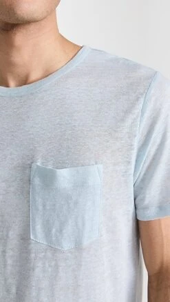 Onia Short Sleeve Linen Pocket T-Shirt -Shopbop oniaa305711d49e 1679080175913 2 0. UX357 QL90