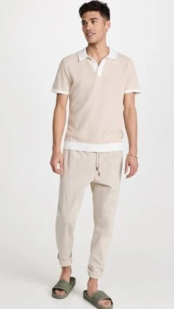 Onia Cotton Textured Knit Polo -Shopbop oniaa3057412da6 1678985342742 2 0. UX357 QL90