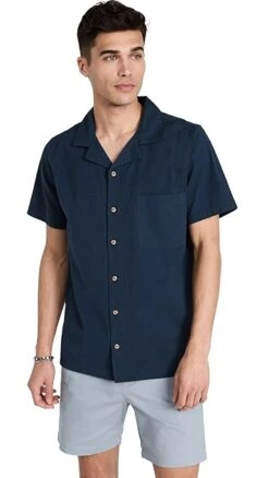 Onia Seersucker Camp Shirt -Shopbop oniaa3058213987 1679332015290 2 0. UX357 QL90