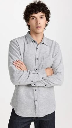 Portuguese Flannel Off Rail Button Down Shirt -Shopbop pflan3021111745 1666886032190 2 0. UX357 QL90