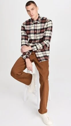 Portuguese Flannel Board Plaid Button Down Shirt -Shopbop pflan3021210026 1664288139306 2 0. UX357 QL90