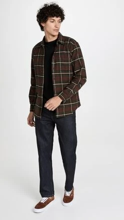 Portuguese Flannel Smog Plaid Button Down Shirt -Shopbop pflan3021424034 1666806988468 2 0. UX357 QL90