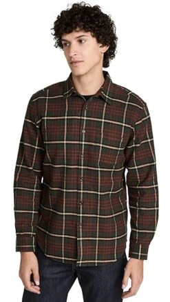 Portuguese Flannel Smog Plaid Button Down Shirt -Shopbop pflan3021424034 1666806989134 2 0. UX357 QL90