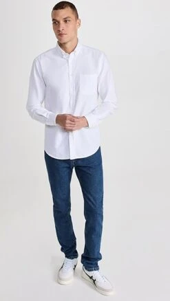 Portuguese Flannel Belavista Off WhiteButton Down Shirt -Shopbop pflan3021510cd7 1664307922381 2 0. UX357 QL90