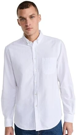 Portuguese Flannel Belavista Off WhiteButton Down Shirt -Shopbop pflan3021510cd7 1664307923099 2 0. UX357 QL90