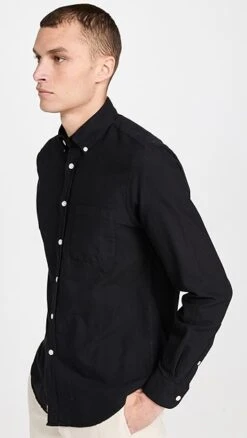 Portuguese Flannel Belavista Black Button Down Shirt -Shopbop pflan302171071b 1664311356169 2 0. UX357 QL90