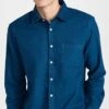 Portuguese Flannel Teca French Blue Button Down Shirt -Shopbop pflan3022112684 1664295908820 2 0. UX357 QL90