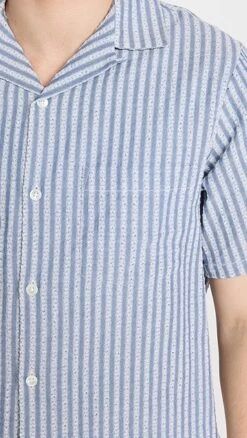 Portuguese Flannel Chambray Jacquard Shirt -Shopbop pflan30230102c9 1683307768892 2 0. UX357 QL90