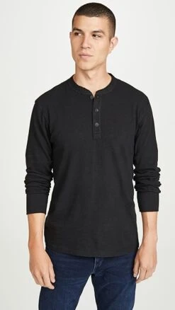 Rag & Bone Long Sleeve Classic Henley