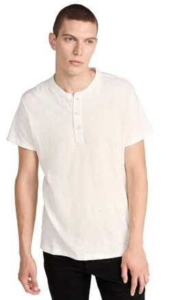 Rag & Bone Classic Short Sleeve Henley -Shopbop ragbo46417102ca 1659475645331 2 0. UX357 QL90