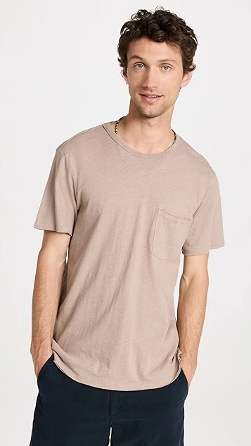 Rag & Bone Linen Blend Miles Tee 9 Rag & Bone Linen Blend Miles Tee - Image 7