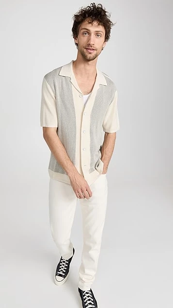 Rag & Bone Harvey Knit Camp Shirt 6 Rag & Bone Harvey Knit Camp Shirt - Image 4