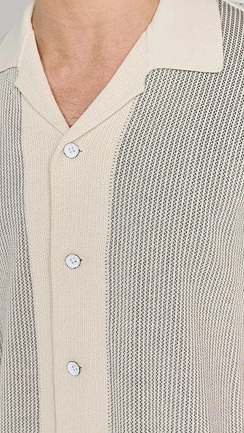Rag & Bone Harvey Knit Camp Shirt 7 Rag & Bone Harvey Knit Camp Shirt - Image 5