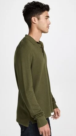 Rag & Bone Harvey Long Sleeve Polo -Shopbop ragbo4651111689 1665693873315 2 0. UX357 QL90