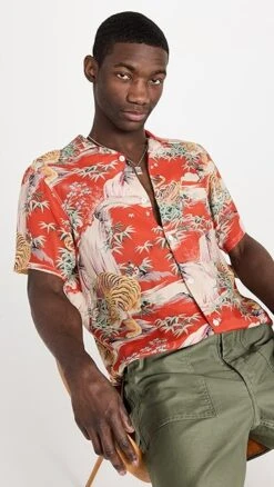 RE/DONE Tiger Surf Rider Shirt 15 RE/DONE Tiger Surf Rider Shirt -Shopbop redon307501323e 1676049992525 2 0. UX357 QL90