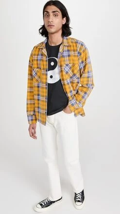 RE/DONE 50S Plaid Straight Bottom Shirt -Shopbop redon3075215c48 1676591433286 2 0. UX357 QL90