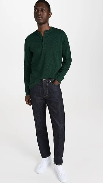 Reigning Champ Slub Long Sleeve Henley 6 Reigning Champ Slub Long Sleeve Henley - Image 4