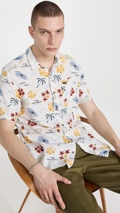 RVCA Will Travel Short Sleeve Shirt