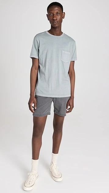 Save Khaki Overdyed Seersucker Easy Shorts 6 Save Khaki Overdyed Seersucker Easy Shorts - Image 4