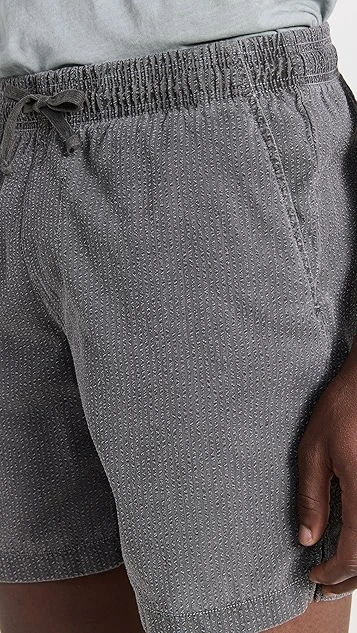 Save Khaki Overdyed Seersucker Easy Shorts 7 Save Khaki Overdyed Seersucker Easy Shorts - Image 5