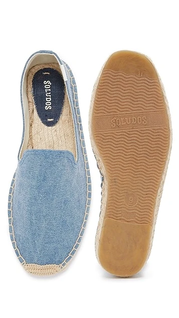 Soludos Washed Canvas Smoking Slipper 5 Soludos Washed Canvas Smoking Slipper - Image 3