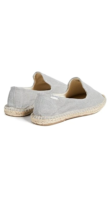 Soludos Washed Canvas Smoking Slipper 6 Soludos Washed Canvas Smoking Slipper - Image 4