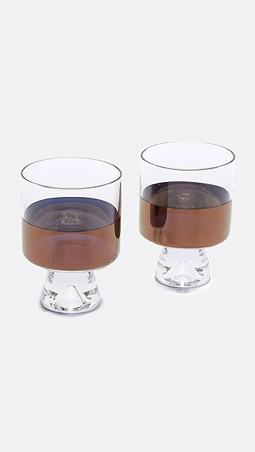 Tom Dixon Tank Low Ball Glasses Set 3 Tom Dixon Tank Low Ball Glasses Set