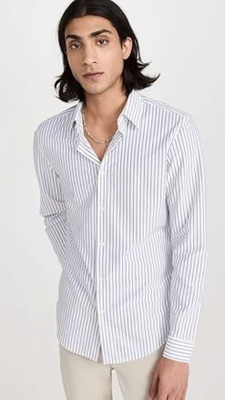 Theory Sylvain Blaine Button Down Shirt -Shopbop theor444001f3e1 1676908305227 2 0. UX357 QL90