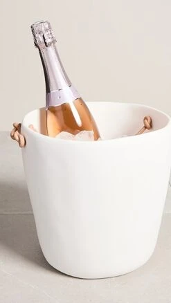 Tina Frey Champagne Bucket W/ Leather Handles -Shopbop tnfry30004102ca 1641421643337 2 0. UX357 QL90