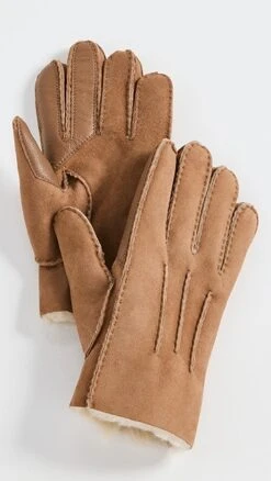 UGG Contrast Sheepskin Gloves