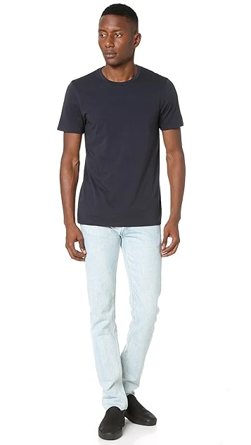 Vince Short Sleeve Pima Crew Neck Tee 6 Vince Short Sleeve Pima Crew Neck Tee - Image 4