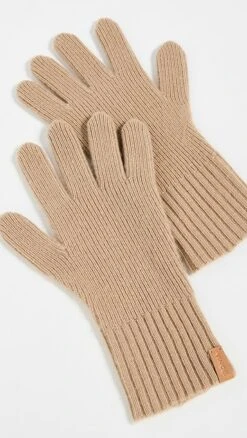 Vince Cashmere Blend Shaker Stitch Knit Gloves