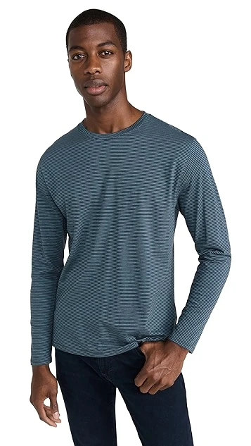 Vince Mini Stripe Crew Tee 8 Vince Mini Stripe Crew Tee - Image 6