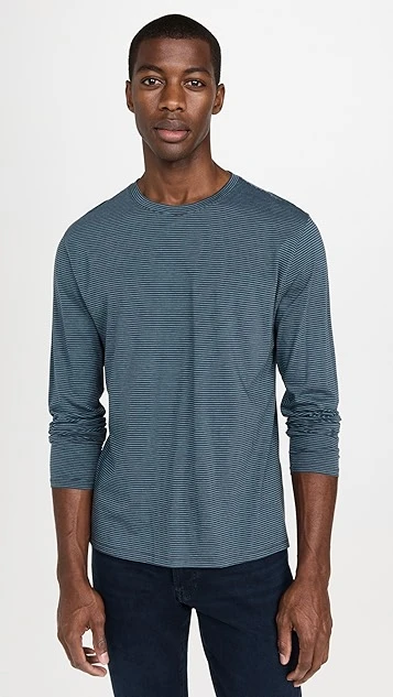 Vince Mini Stripe Crew Tee 3 Vince Mini Stripe Crew Tee