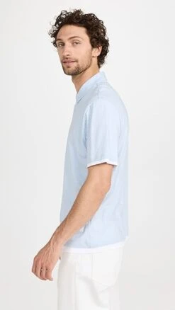 Vince Double Layer Short Sleeve Polo Shirt 12 Vince Double Layer Short Sleeve Polo Shirt -Shopbop vince518401ea47 1670428701868 2 0. UX357 QL90