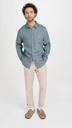 Vince Linen Shirt -Shopbop vince518411ea4a 1670428705912 2 0. UX357 QL90