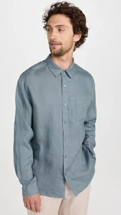 Vince Linen Shirt -Shopbop vince518411ea4a 1670428706246 2 0. UX357 QL90