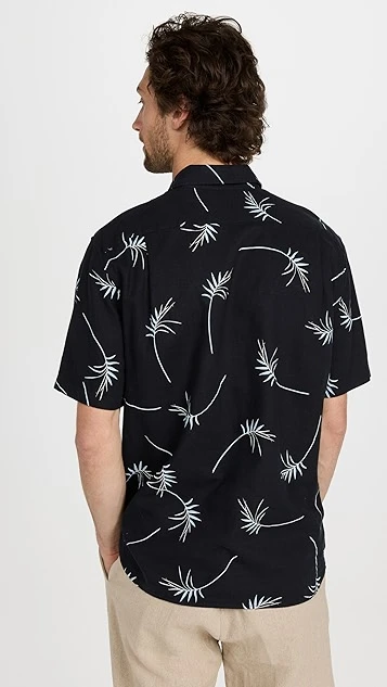 Vince Willow Leaf Short Sleeve Shirt 4 Vince Willow Leaf Short Sleeve Shirt - Image 2