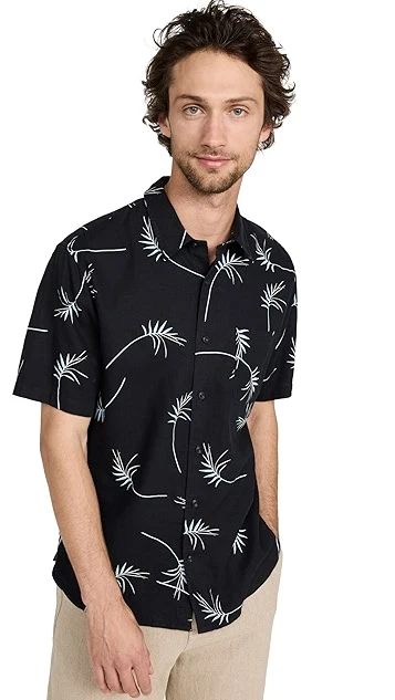 Vince Willow Leaf Short Sleeve Shirt 8 Vince Willow Leaf Short Sleeve Shirt - Image 6