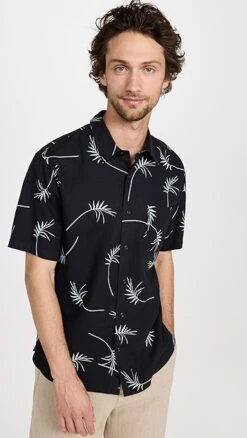 Vince Willow Leaf Short Sleeve Shirt 15 Vince Willow Leaf Short Sleeve Shirt -Shopbop vince5184414121 1670436532239 2 0. UX357 QL90