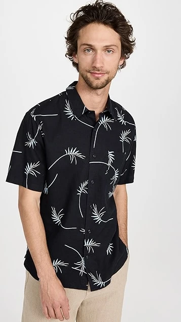 Vince Willow Leaf Short Sleeve Shirt 9 Vince Willow Leaf Short Sleeve Shirt - Image 7