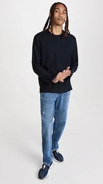 Vince Long Sleeve Pocket Crew Tee 6 Vince Long Sleeve Pocket Crew Tee - Image 4