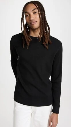 Vince Thermal Long Sleeve Crew Tee