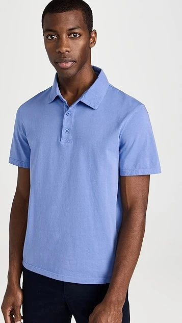 Vince Garment Dye Short Sleeve Polo 9 Vince Garment Dye Short Sleeve Polo - Image 7