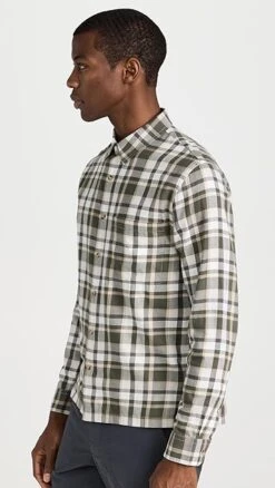 Vince Maison Plaid Long Sleeve Shirt -Shopbop vince5195111901 1675206479267 2 0. UX357 QL90