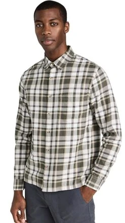 Vince Maison Plaid Long Sleeve Shirt -Shopbop vince5195111901 1675206479492 2 0. UX357 QL90